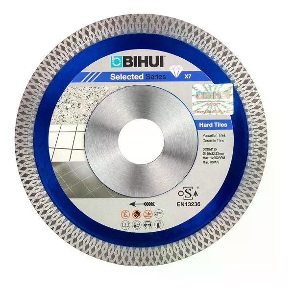 Изображение товара Круг алмазный BIHUI Алмазный диск турбо по керамограниту 125x1,2x22,2 мм