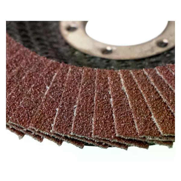 Изображение товара Приспособление для УШМ РемоКолор Лепестковый диск торцевой плоский КЛТ-1 Р80, 125х22 мм