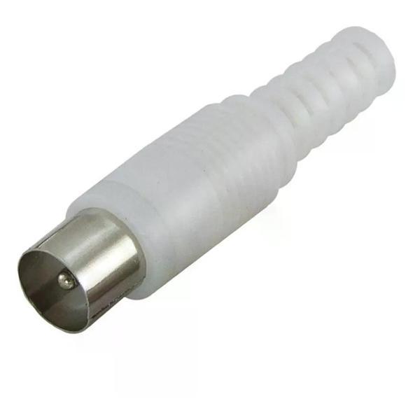 Изображение товара Кабель акустический NO NAME Штекер TV антенный пластиковый корпус, без пайки, белый