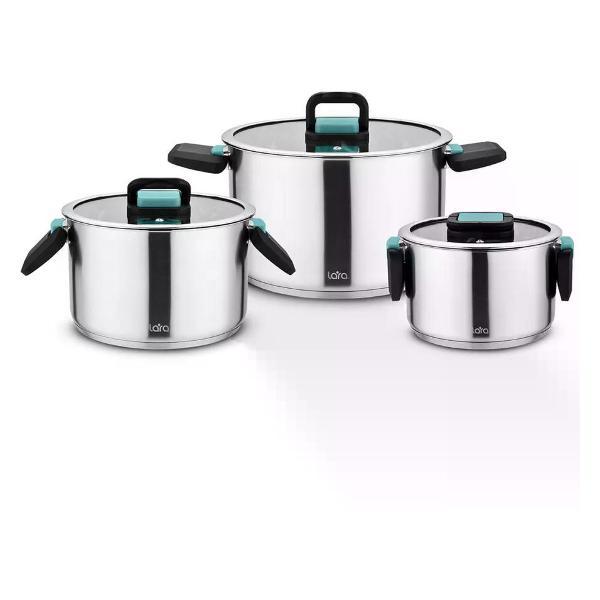 Изображение товара Набор посуды для приготовления Lara Набор кастрюль с крышками