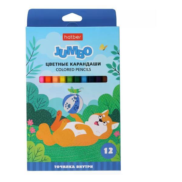 Изображение товара Карандаш Hatber Карандаши цветные 12 цветов