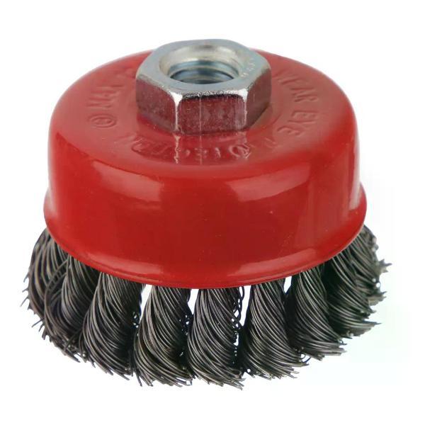 Изображение товара Щетка для УШМ DORN Щетка-насадка для УШМ крученая чашечная М14х75 мм