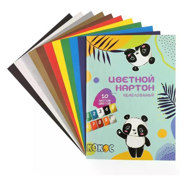 Изображение товара Картон Brigfut Цветной картон 10 цветов