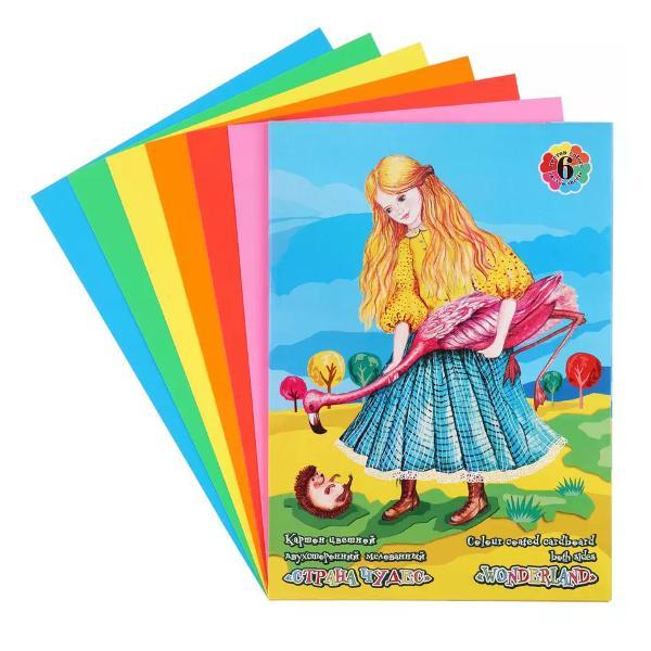 Изображение товара Картон Лилия Холдинг Цветной картон 6 цветов