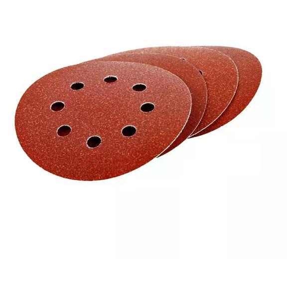 Изображение товара Круг шлифовальный Biber Круг абразивный 70684 Р100 125 мм на ворсовой основе 5 шт.