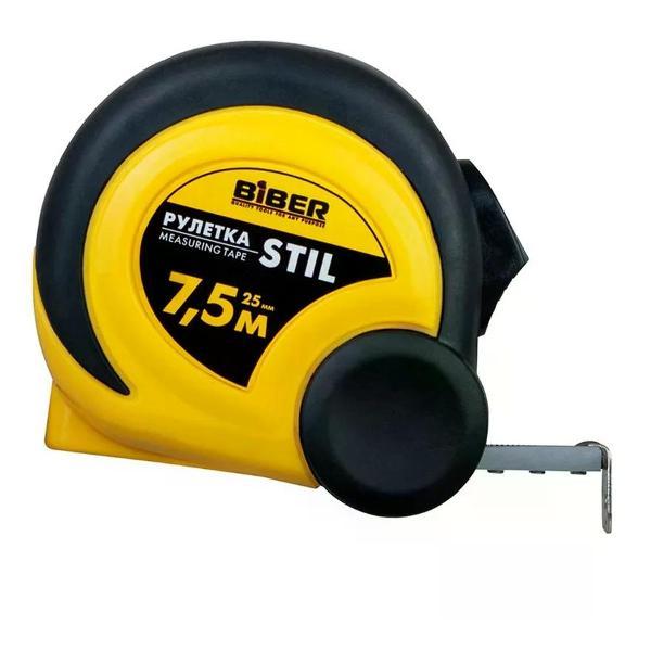 Изображение товара Дальномер лазерный и рулетка NO NAME Рулетка Biber 40084 STIL 7,5 м/25 мм