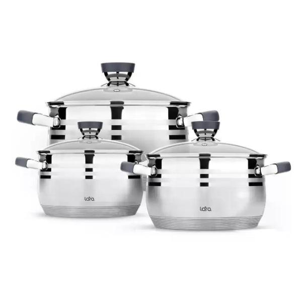 Изображение товара Набор посуды для приготовления Lara Набор кастрюль из нержавеющей стали Lara