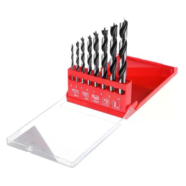 Изображение товара Сверло Matrix Набор сверл по дереву 3-10 мм 8 шт