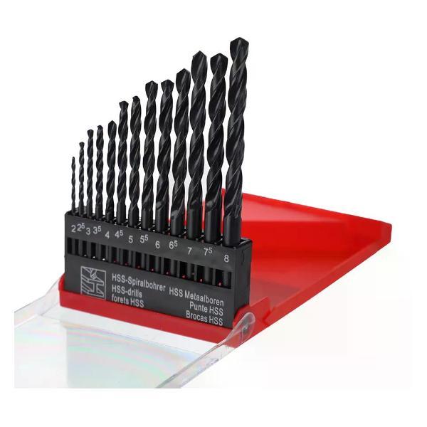 Изображение товара Сверло KRONS Набор сверл по металлу HT-363 2-8 мм 13 шт