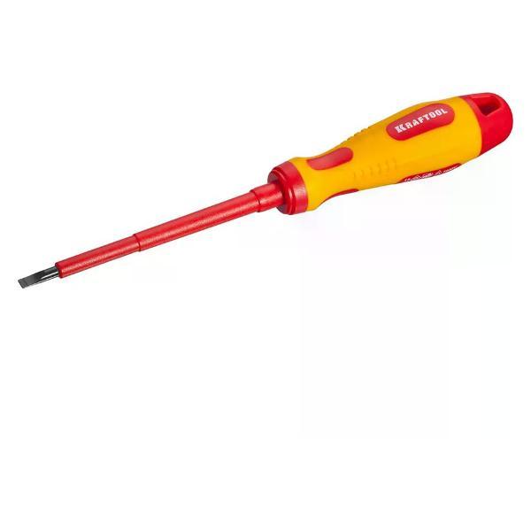 Изображение товара Отвертка Kraftool Отвертка диэлектрическая плоская