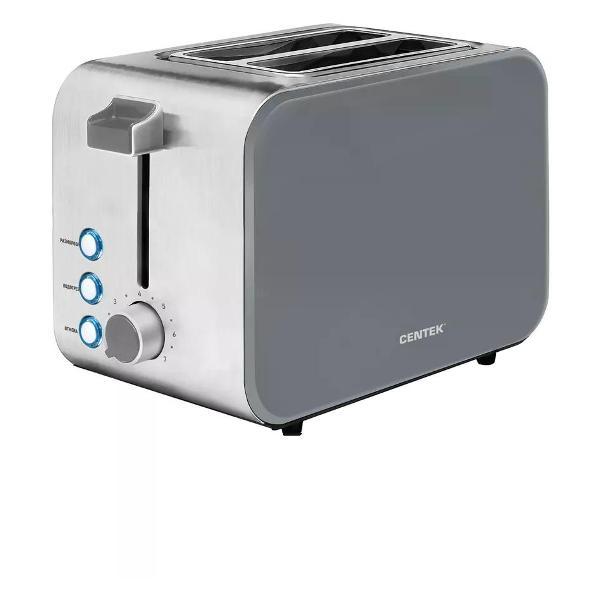 Изображение товара Тостер Centek CT-1422 GRAY Изображение товара Тостер Centek CT-1422 GRAY