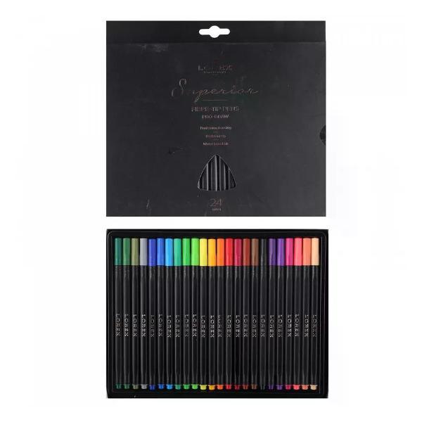 Изображение товара Фломастер Lorex Фломастеры для рисования 24 цветов смываемые