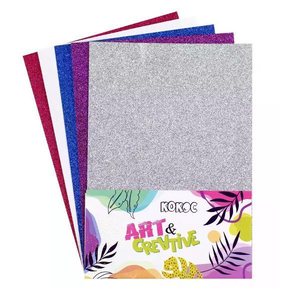 Изображение товара Цветная бумага Brigfut Набор цветной бумаги 5 цветов