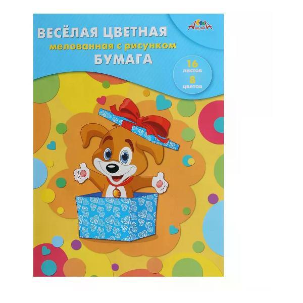 Изображение товара Цветная бумага АппликА Набор цветной бумаги 8 цветов двусторонняя