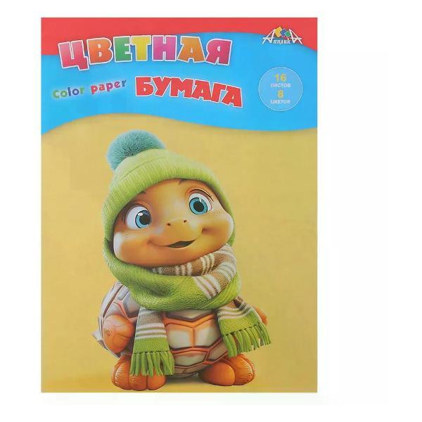 Изображение товара Цветная бумага АппликА Набор цветной бумаги 8 цветов