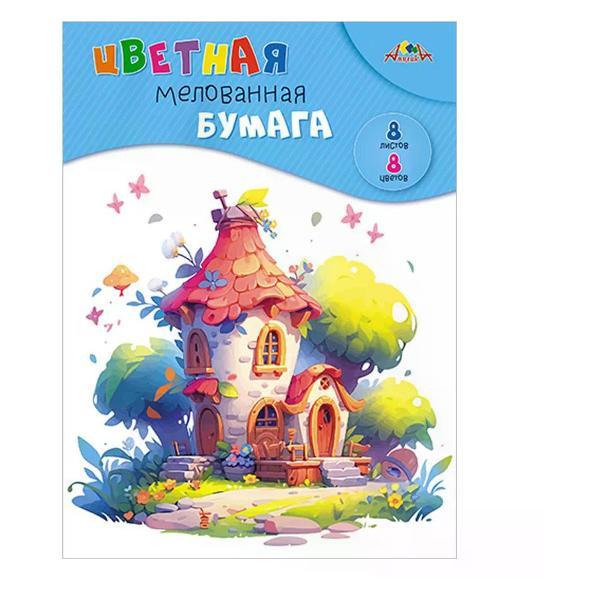 Изображение товара Цветная бумага АппликА Набор цветной бумаги 8 цветов