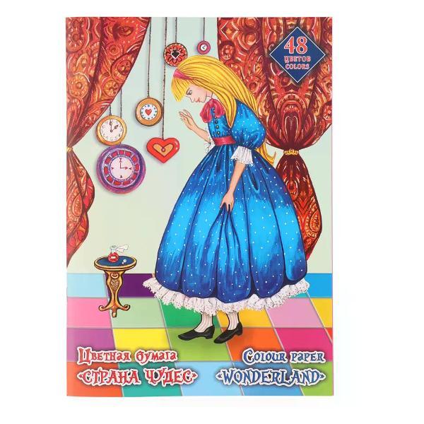 Изображение товара Цветная бумага Лилия Холдинг Набор цветной бумаги 48 цветов