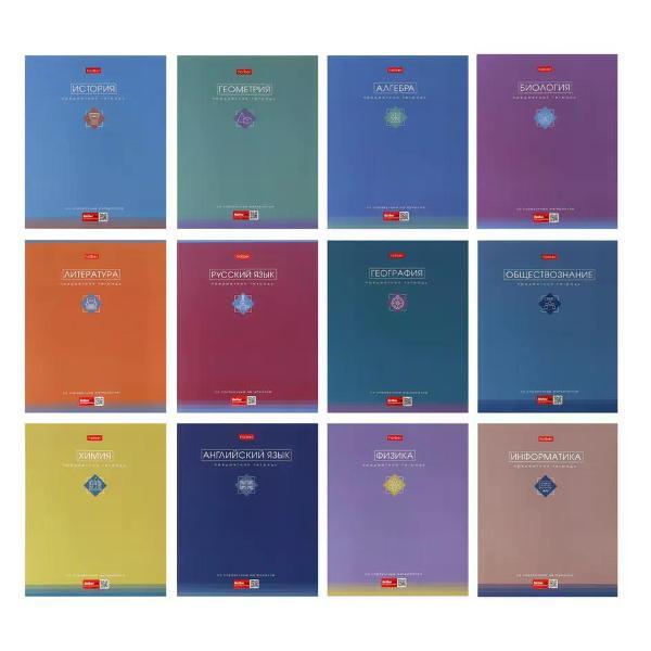 Изображение товара Сменный блок для тетради Hatber Комплект тетрадей предметных 12 шт, 48 листа - 1ед.