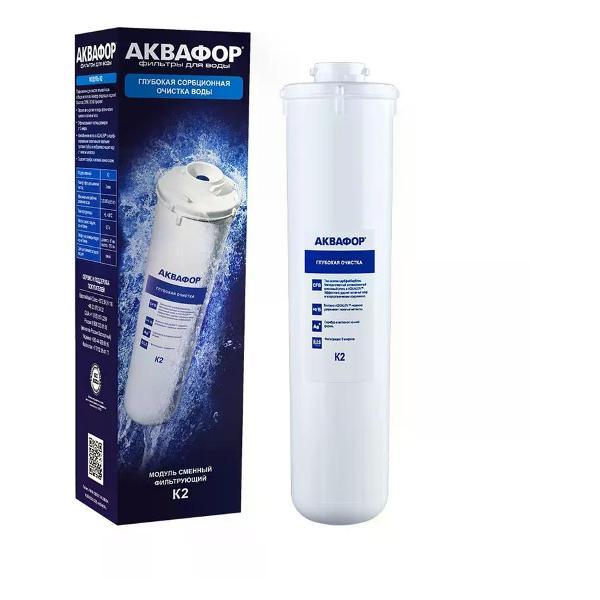 Изображение товара Проточный фильтр для очистки воды Аквафор Картридж для фильтра Кристалл К2 глубокая очистка
