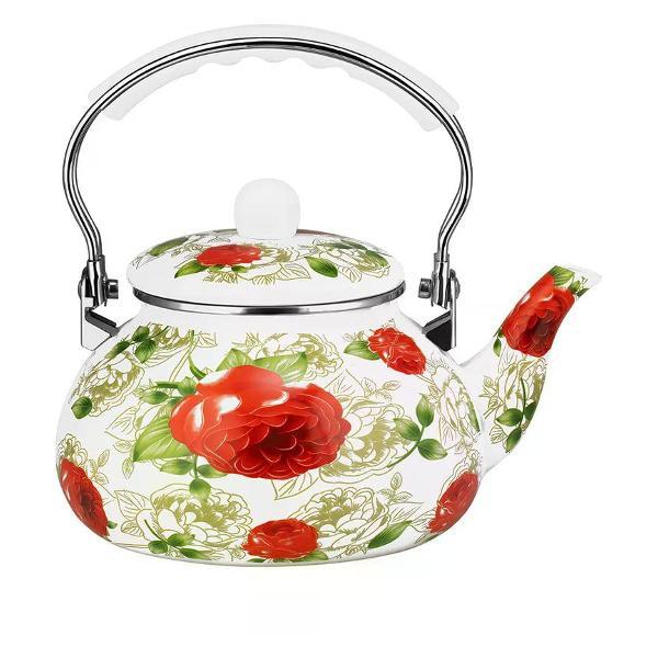 Изображение товара Чайник для плит Lara Чайник эмалированный Изображение товара Чайник для плит Lara Чайник эмалированный