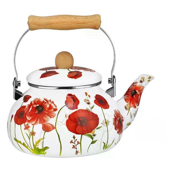 Изображение товара Чайник для плит Lara Чайник эмалированный Изображение товара Чайник для плит Lara Чайник эмалированный