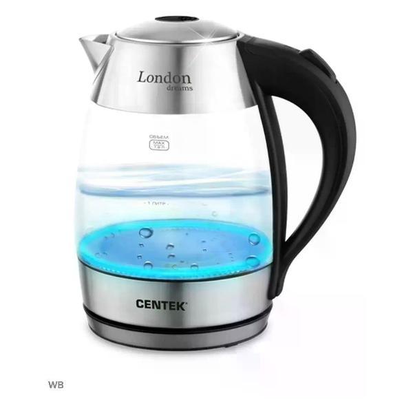 Изображение товара Электрочайник Centek Чайник электрический стеклянный 1.7 л