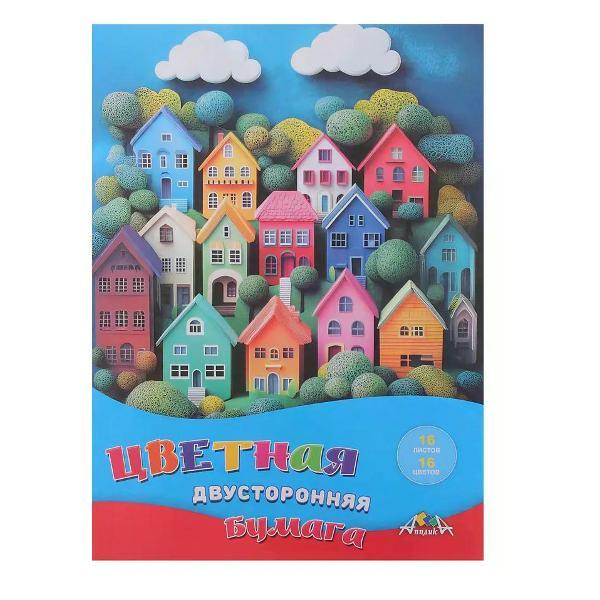 Изображение товара Цветная бумага АппликА Набор цветной бумаги 16 цветов