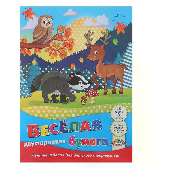 Изображение товара Цветная бумага АппликА Набор цветной бумаги 8 цветов