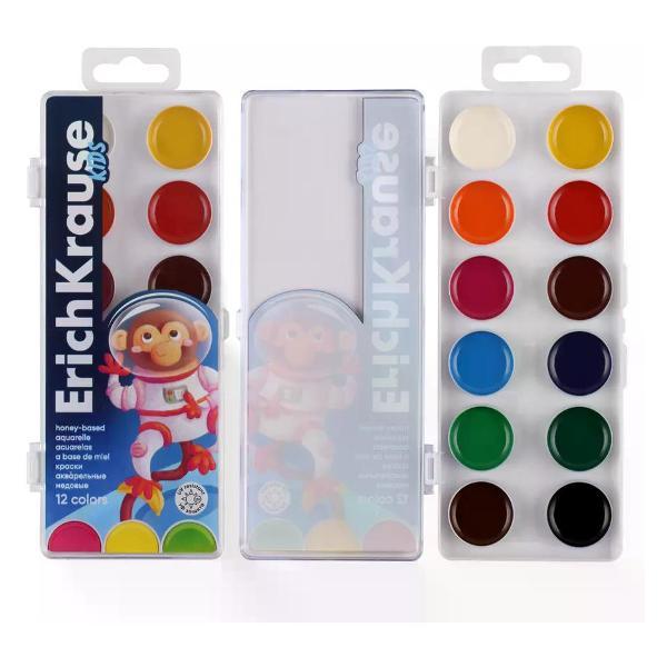 Изображение товара Краска штемпельная ERICH KRAUSE Краски для рисования 12 цветов