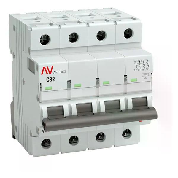 Изображение товара Автоматический выключатель EKF Выключатель автоматический 4п 6 кА 32 A C