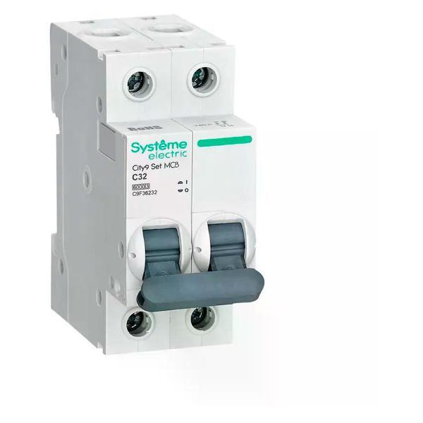 Изображение товара Автоматический выключатель Systeme Electric Выключатель автоматический 2п 6 кА 32 А C
