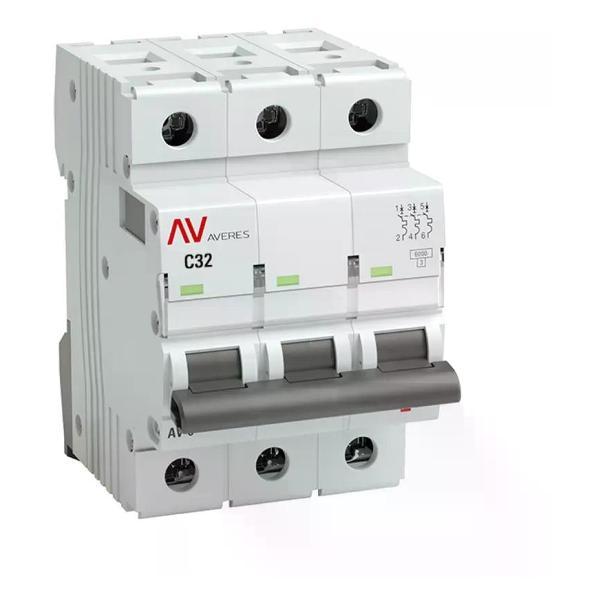 Изображение товара Автоматический выключатель EKF Выключатель автоматический 3п 6кА 32 А C