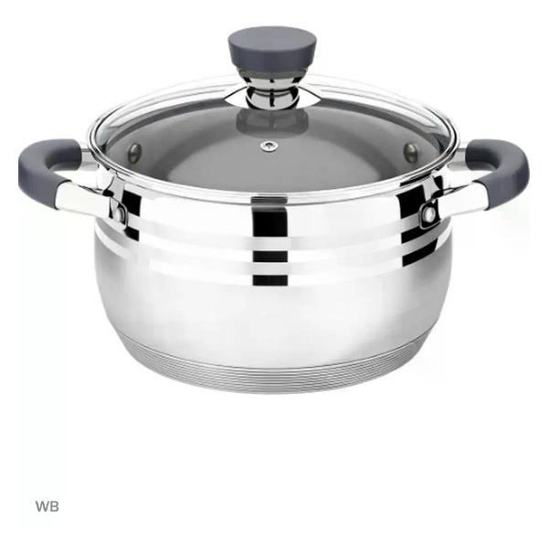 Изображение товара Кастрюля Lara Кастрюля с крышкой LR02-473/4,9 литра/для всех видов плит