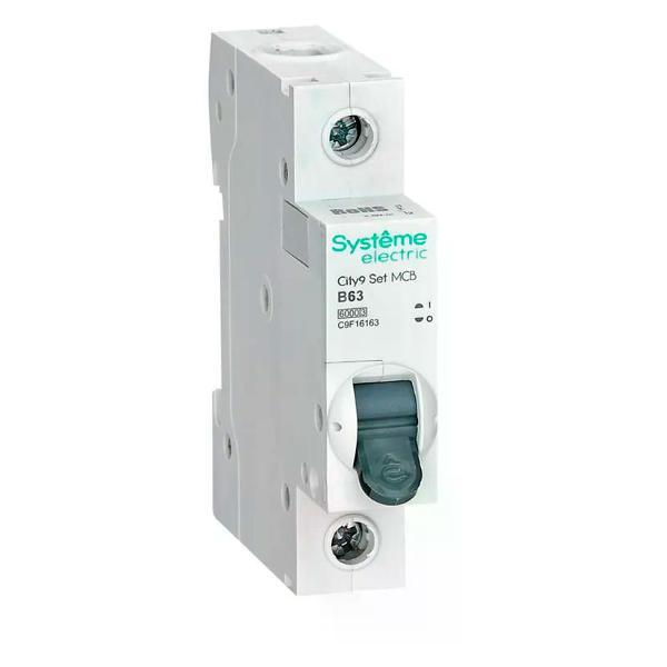 Изображение товара Автоматический выключатель Systeme Electric Выключатель автоматический 1п 6 кА 63 А B