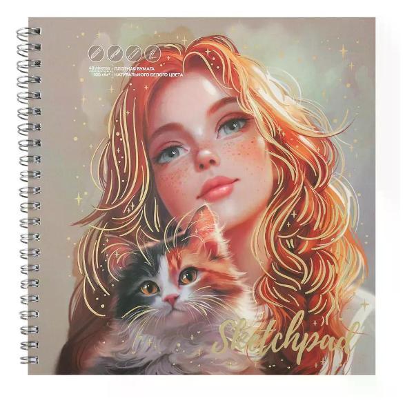 Изображение товара Наклейка для творчества Феникс Блокнот для рисования скетчбук А5 80 л