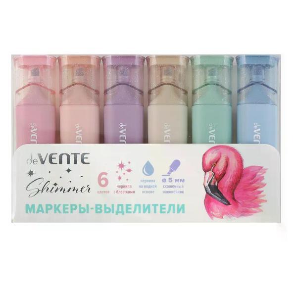 Изображение товара Маркер Hatber Набор перманентных маркеров 6 шт 1-5 мм