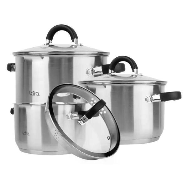 Изображение товара Набор посуды для приготовления Lara Набор кастрюль для индукционной плиты