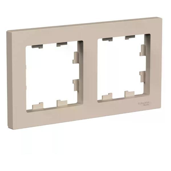 Изображение товара Рамка для выключателя Schneider Electric Рамка для розеток и выключателей 2 поста