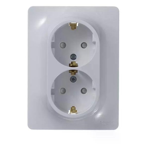 Изображение товара Умная розетка Schneider Electric Розетка двойная с рамкой