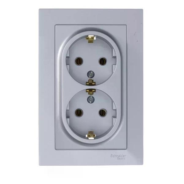 Изображение товара Умная розетка Schneider Electric Розетка двойная с рамкой