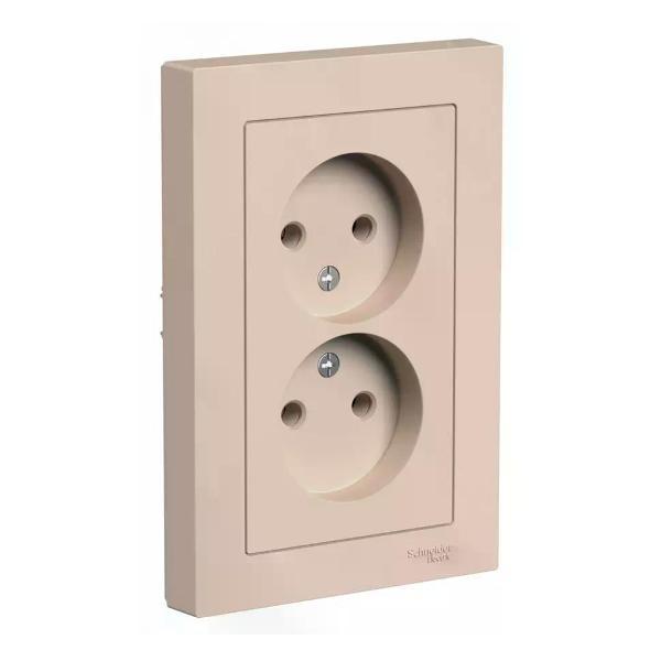 Изображение товара Умная розетка Schneider Electric Розетка двойная с рамкой