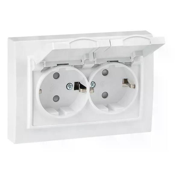 Изображение товара Умная розетка EKF Розетка двойная с заземлением