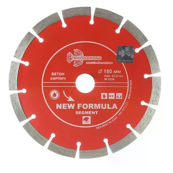 Изображение товара Круг алмазный Trio-Diamond Сегментный алмазный диск по бетону New Formula 180х2х22,2 мм