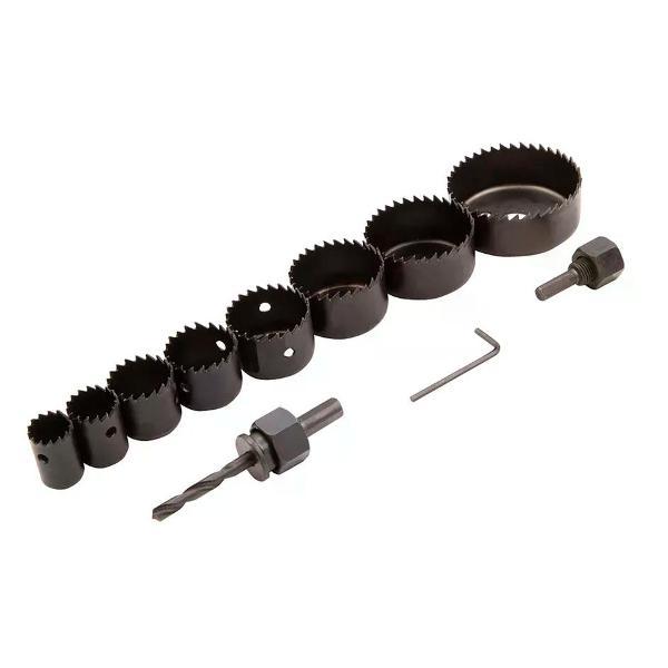 Изображение товара Коронки NO NAME Набор кольцевых пил по дереву 19-64 мм 8 шт