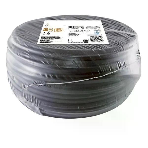 Изображение товара Кабель акустический NO NAME Кабель ВВГ-ПнгА-LSLTx 3х15мм2 черный бухта-100 п.м.