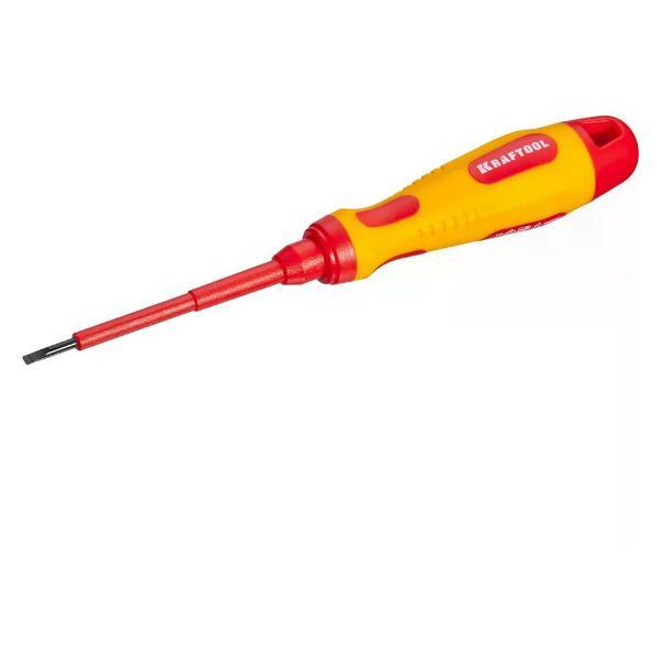 Изображение товара Отвертка Kraftool Диэлектрическая отвертка плоская