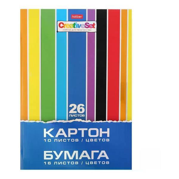 Изображение товара Картон Hatber Цветной картон 10 цветов