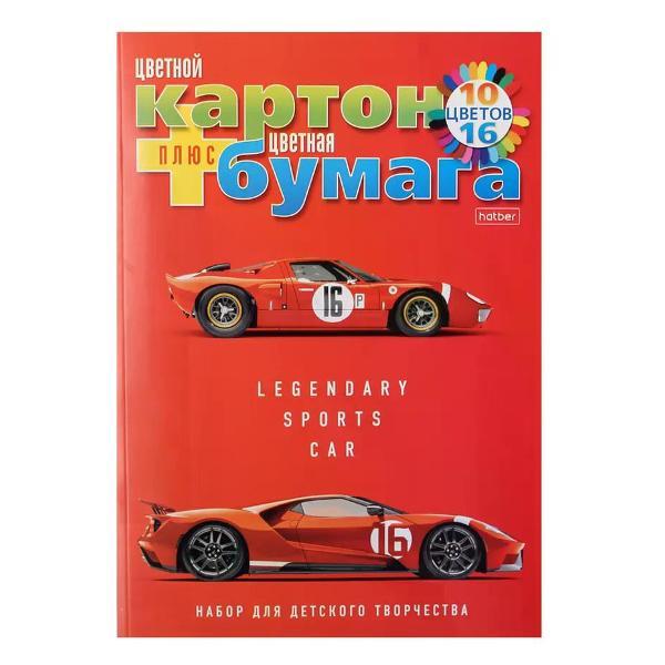 Изображение товара Картон Hatber Цветной картон 10 цветов