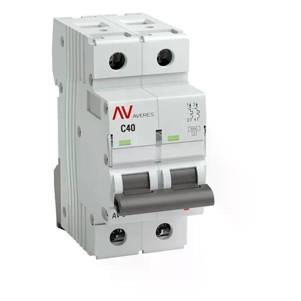 Изображение товара Автоматический выключатель EKF Выключатель автоматический 2п 6кА 40 А C