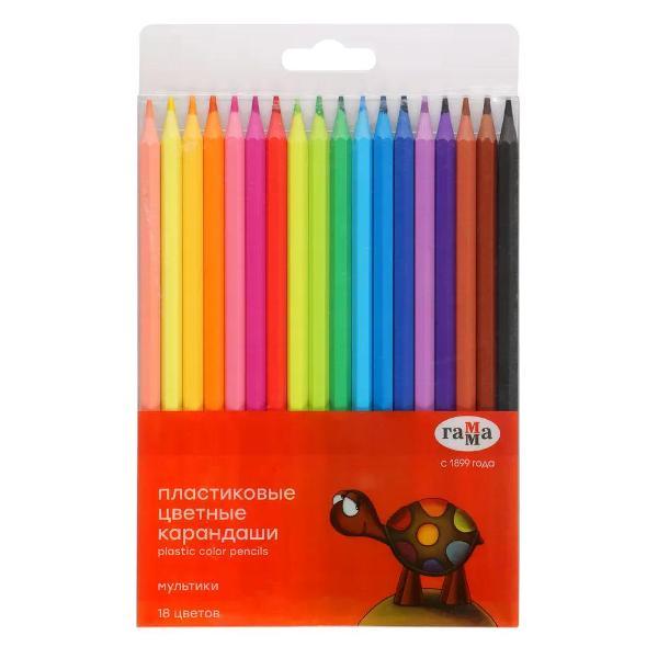 Изображение товара Карандаш Гамма Карандаши цветные 18 цветов